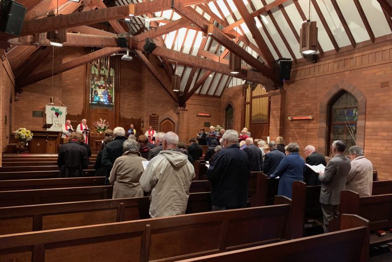 Roseville church service