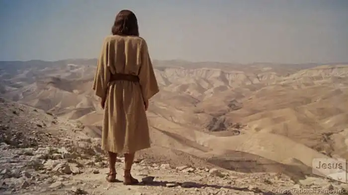 Jesus in desert
