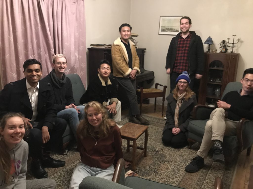 photo of church young adults group